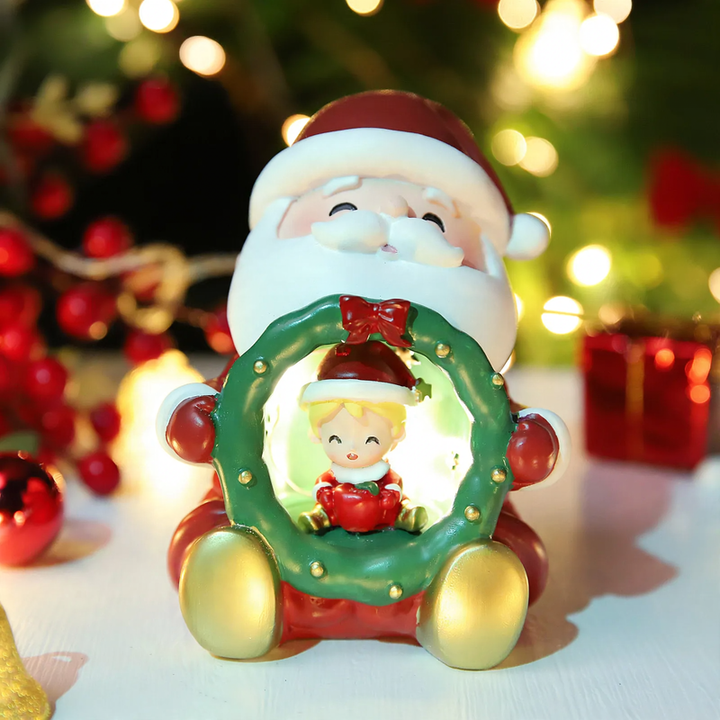 Classic Christmas light decoration made of resin