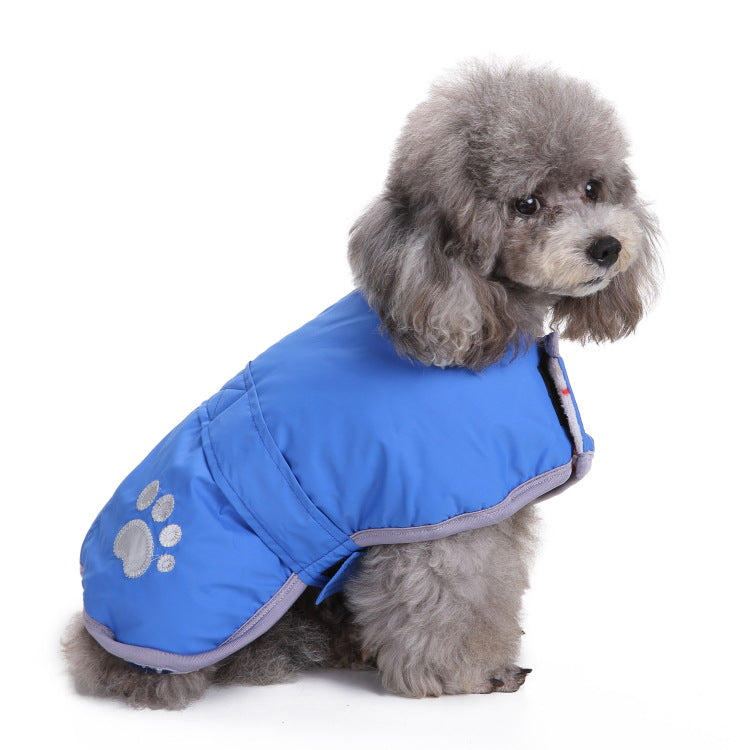 Waterproof dog coat with reflectors