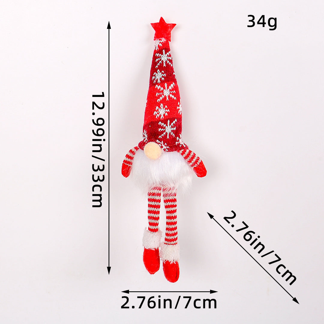 Bright Christmas Elf Figure with Sequins