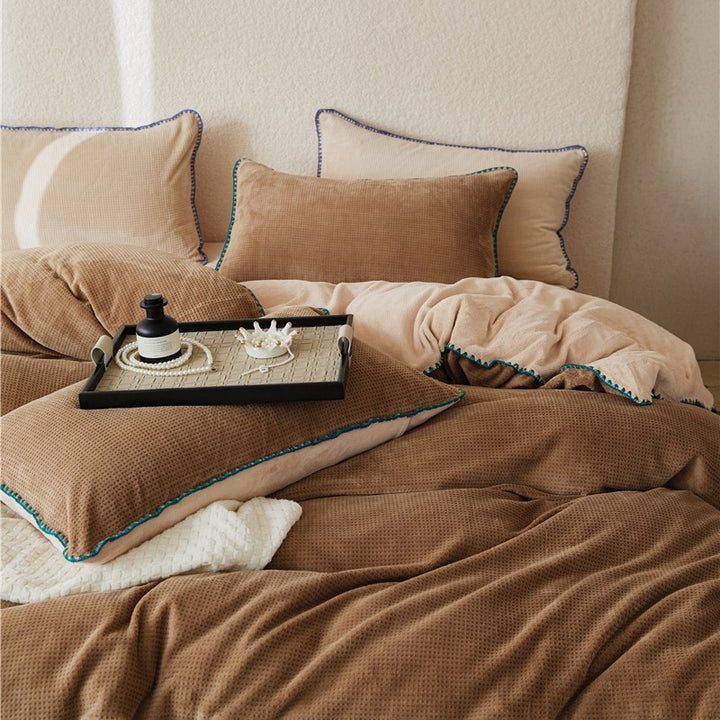 Milk fiber bedding set, 4-piece, winter