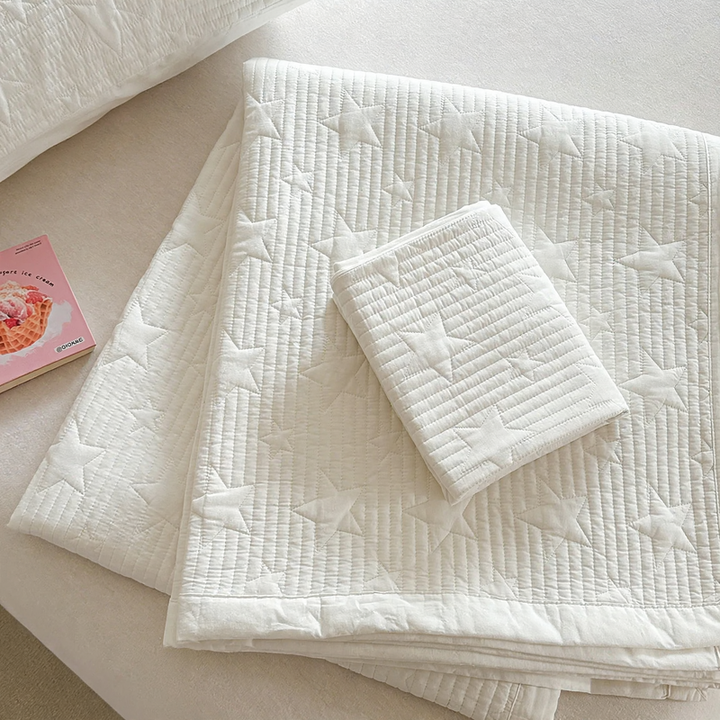 Cotton bedspread 3-piece, quilted