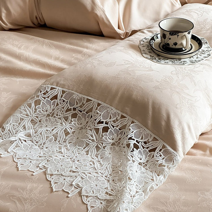 French bedding set, 4-piece, long staple cotton