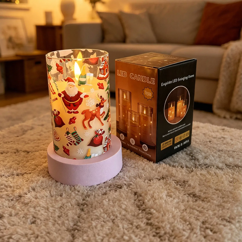 LED Christmas candles with remote control