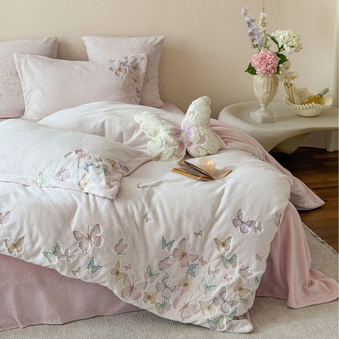 Milk fiber bedding set, 4-piece, winter