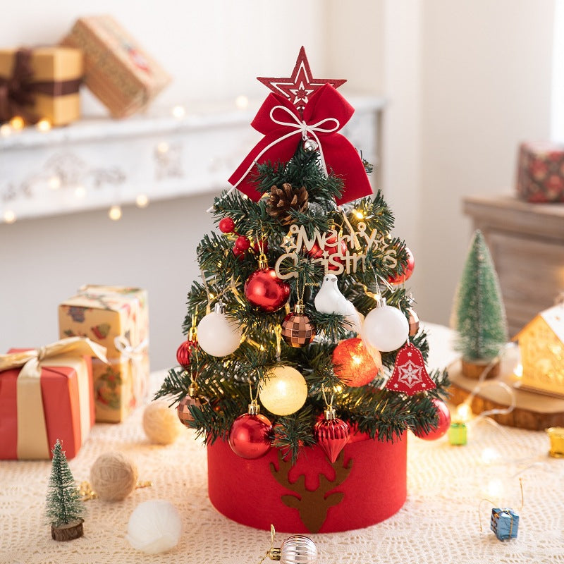 Mini Christmas tree with flocking, 45 or 60 cm