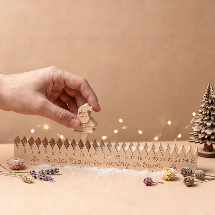 Silicone casting mold for Christmas countdown calendar