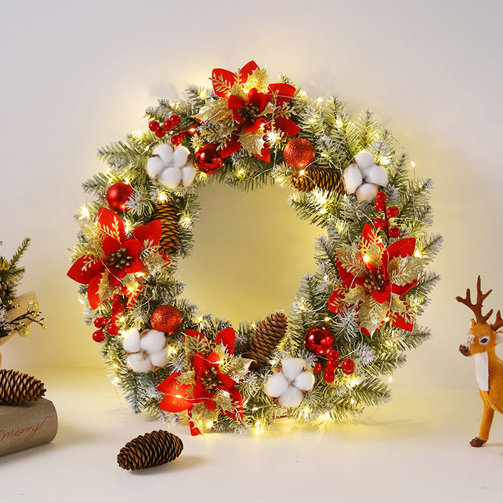 Christmas wreath with lighting