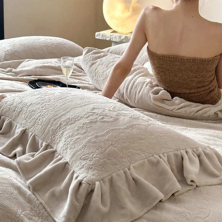 Milk fiber bedding set, 4-piece, winter quality
