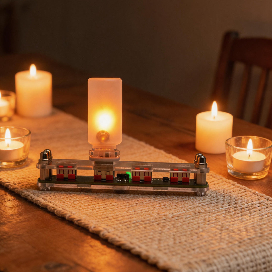 LED flame light with USB connection