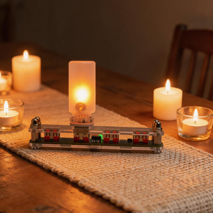 LED flame light with USB connection