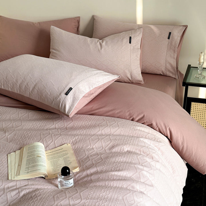 Duvet cover set made of three-layer cotton gauze
