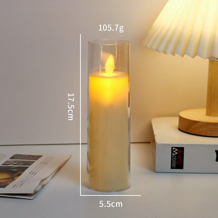 LED electronic candle for atmospheric lighting