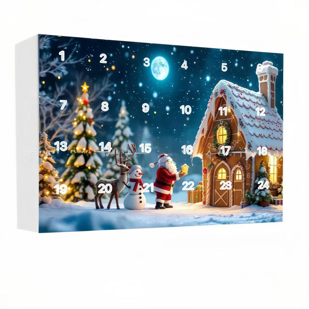Christmas Advent Calendar with Gnome Figures