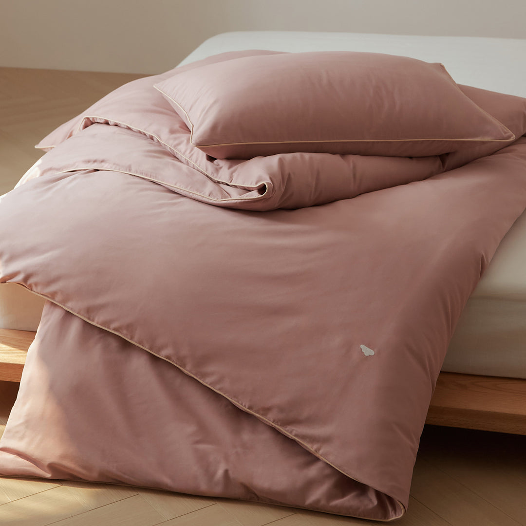 Duvet cover made of brushed long-staple cotton