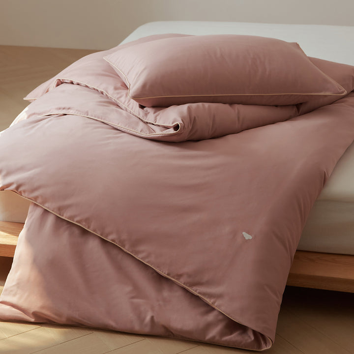 Duvet cover made of brushed long-staple cotton