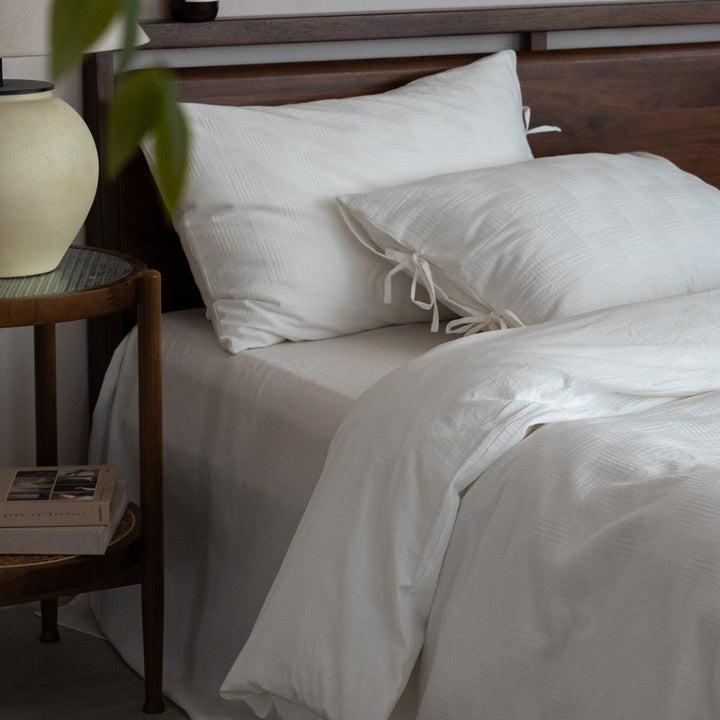 Washed cotton bedding, unbleached, Class A