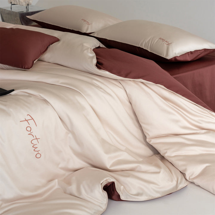 Bedding set, 4-piece, cotton, minimalist