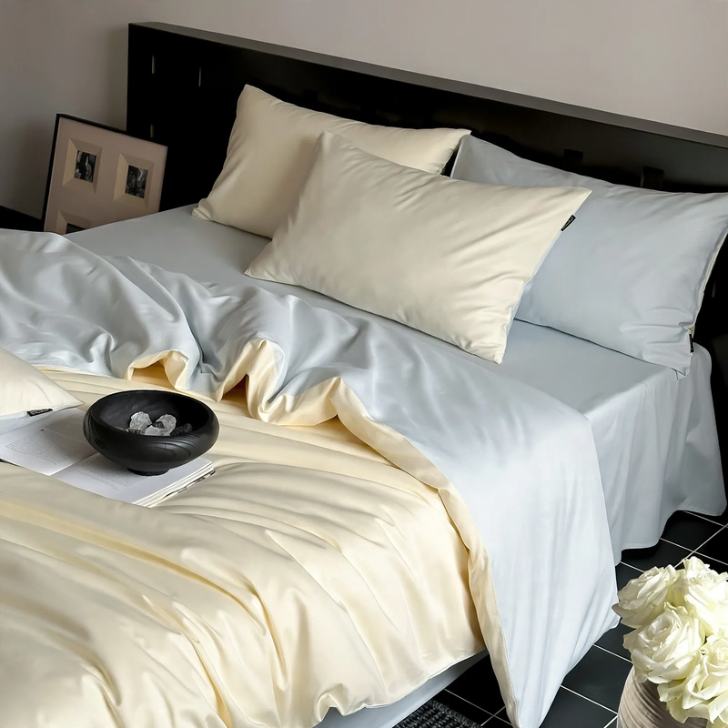 Long staple cotton bedding set, 4-piece, velvet