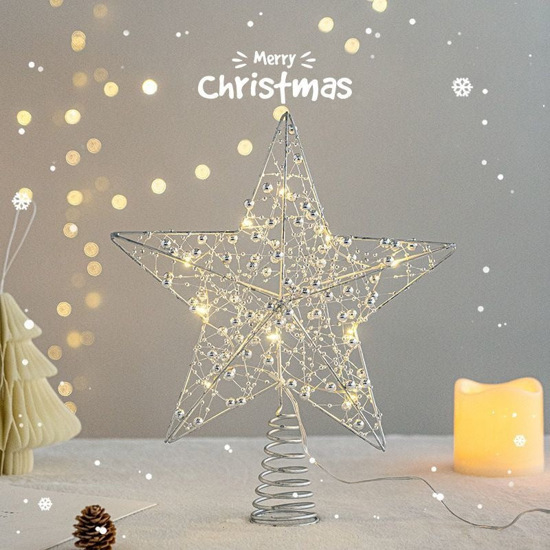 Christmas Tree Top Star with LED Light String