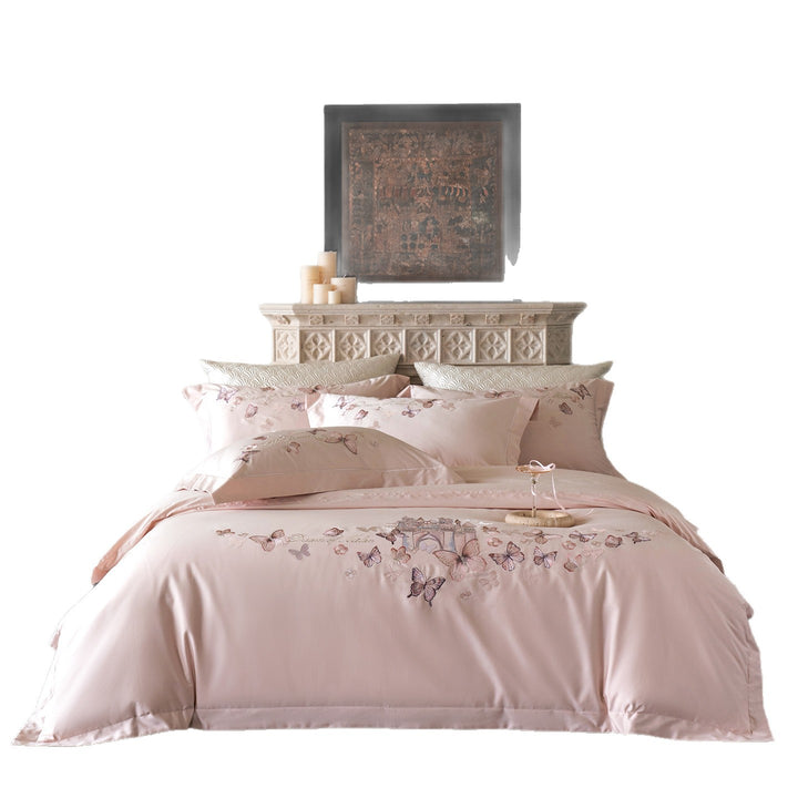 Bedding set made of long-staple cotton with embroidery
