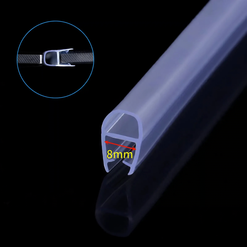 Magnetic seal strip for glass doors