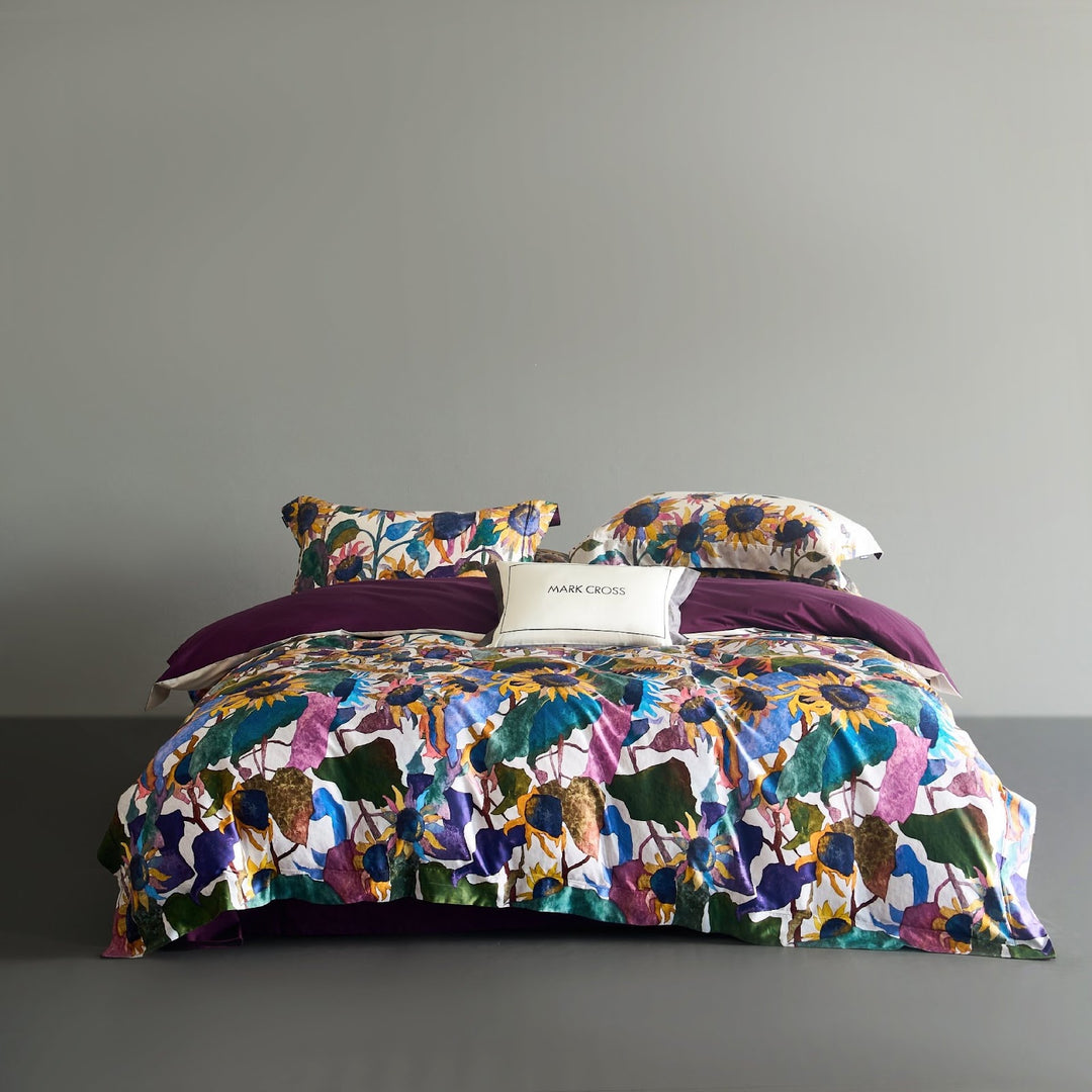 Cotton bedding set, 4-piece, 140 thread count