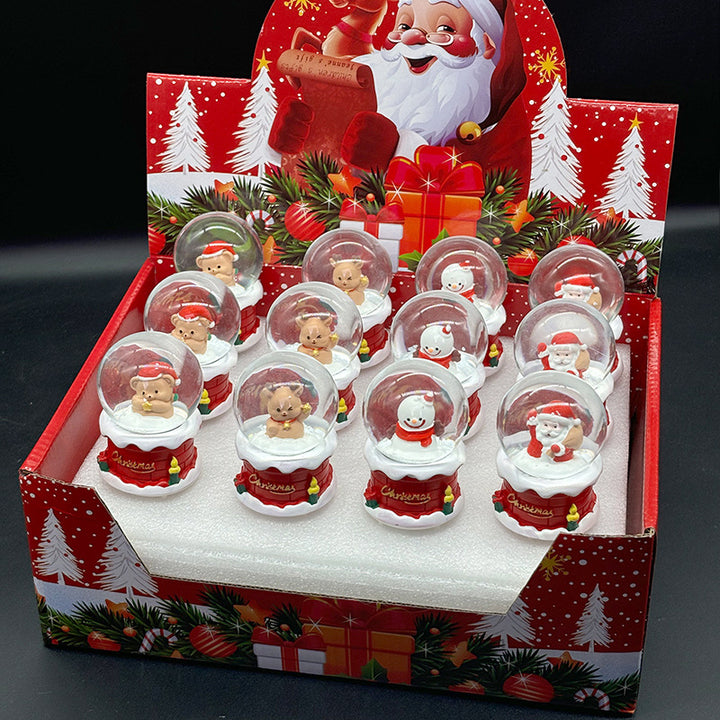Christmas snow globe gift set with lighting
