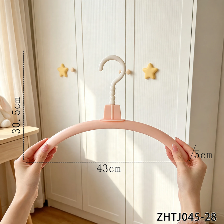 Plastic clothes hanger with Christmas design