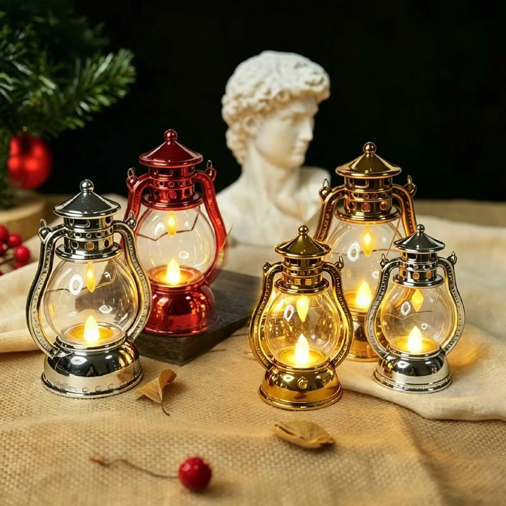 Decorative LED Lantern in Retro Style