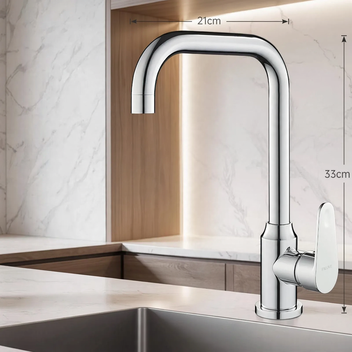 Stainless steel kitchen faucet, mixing or cold water
