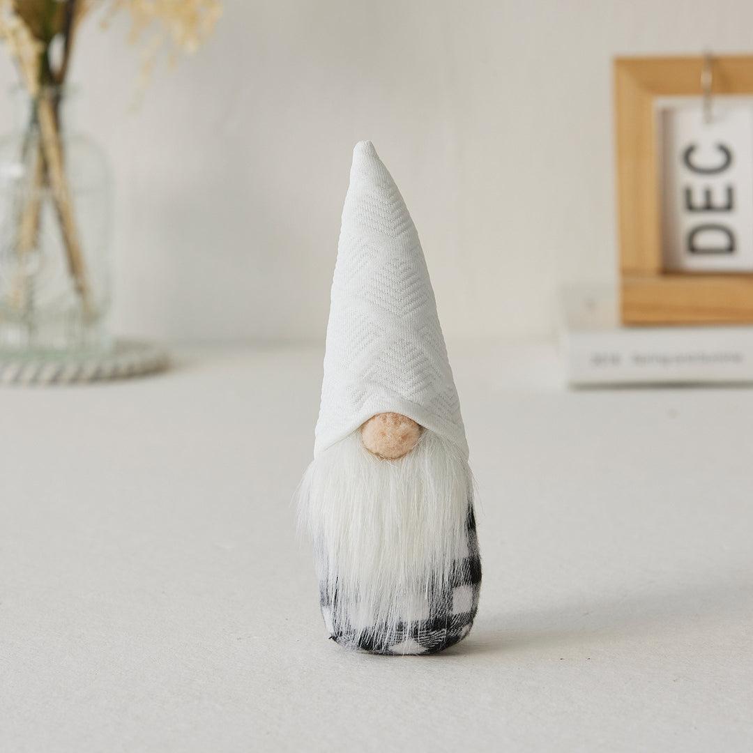 Christmas elf figure with snowflake hat
