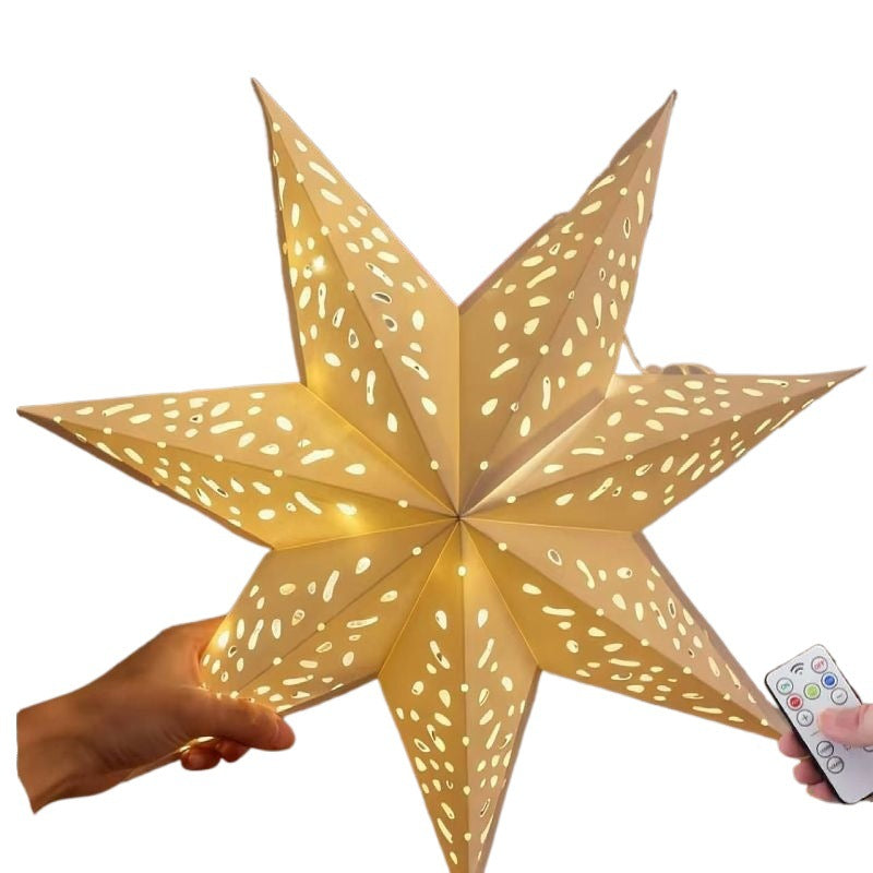 LED Christmas star for tree top with remote control