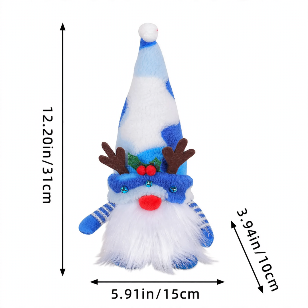 Bright Christmas Elf Figure with Sequins