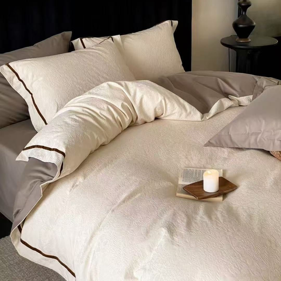 Long staple cotton bedding, 100s, Jacquard