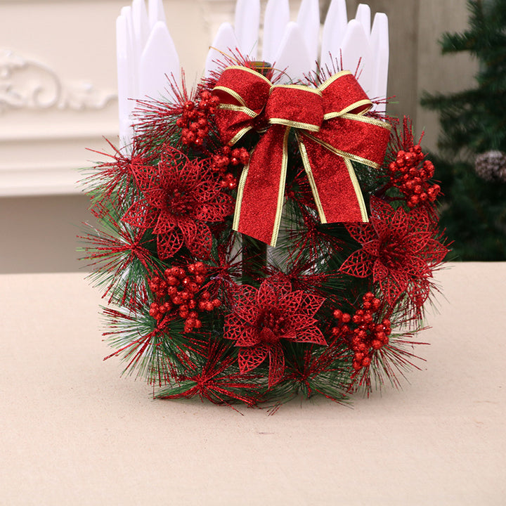 Decorative Christmas wreath with balls