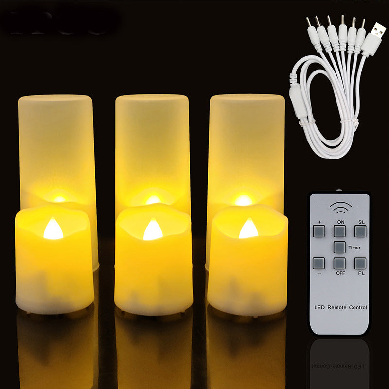 Rechargeable LED tealights with remote control