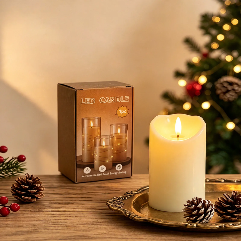 LED Electronic Candles, Set of 3
