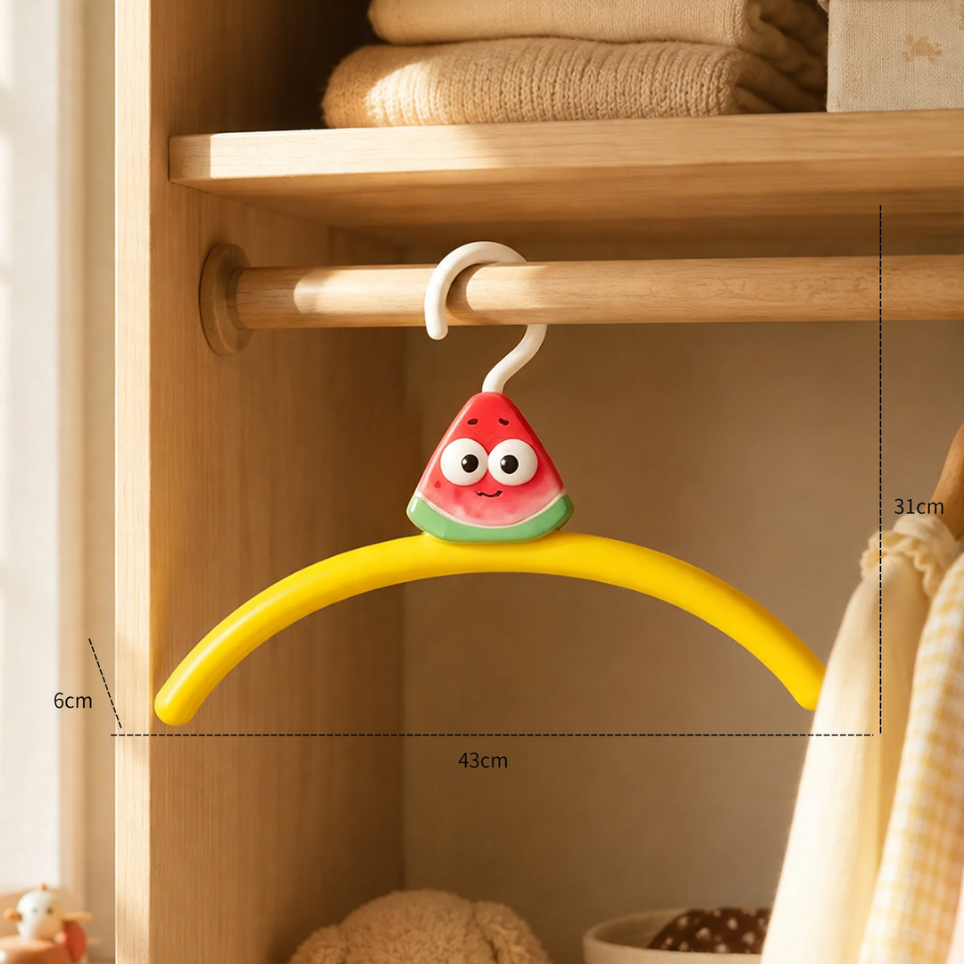 Plastic clothes hanger with cartoon design