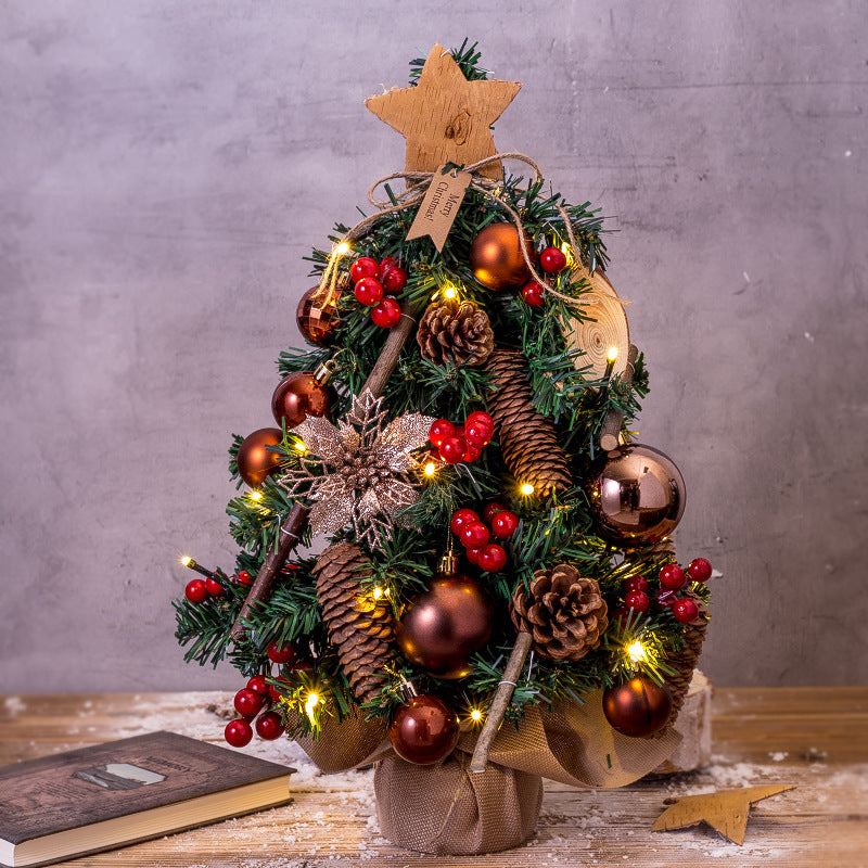 Mini Christmas tree for the table, 45 cm, with lighting