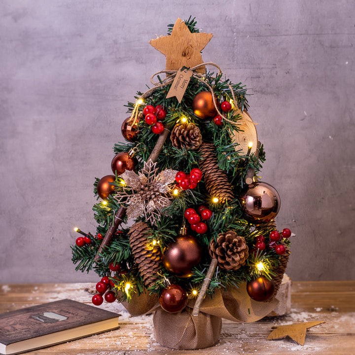 Mini Christmas tree for the table, 45 cm, with lighting