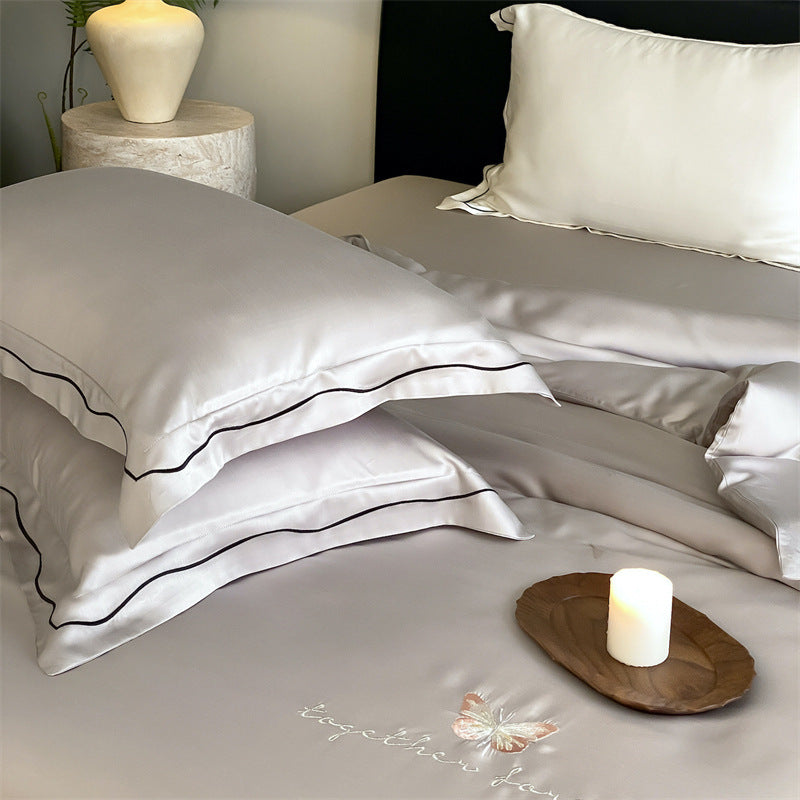 Solid color Tencel duvet cover, Class A, silky and soft