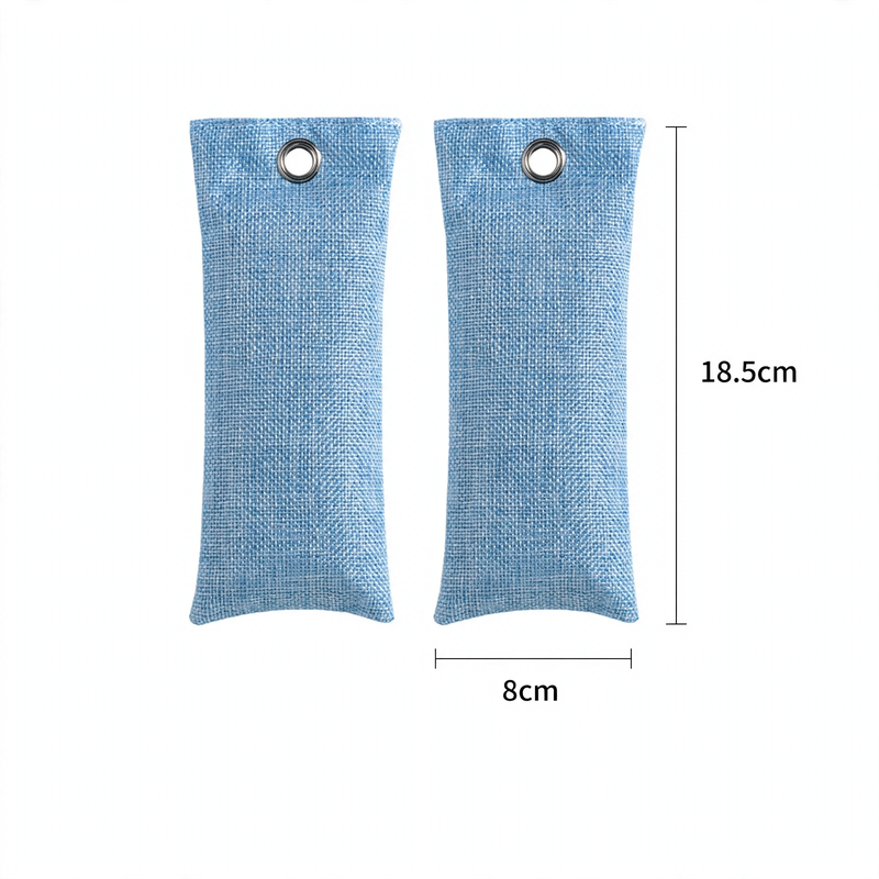 Activated carbon shoe bags for odor neutralization