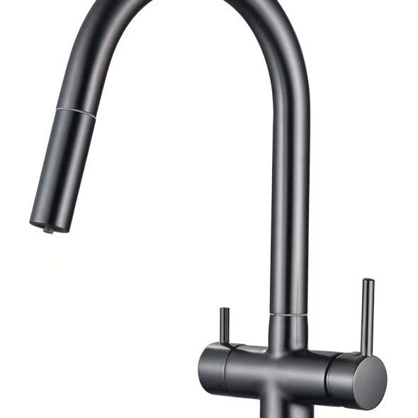 Kitchen faucet stainless steel 304, single lever mixer tap