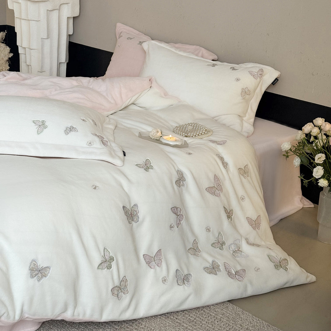 Milk fiber bedding set, 4-piece, winter