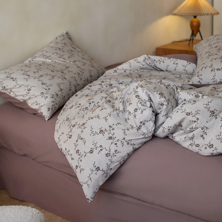 Cotton bedding set, 100S, brushed, geometric
