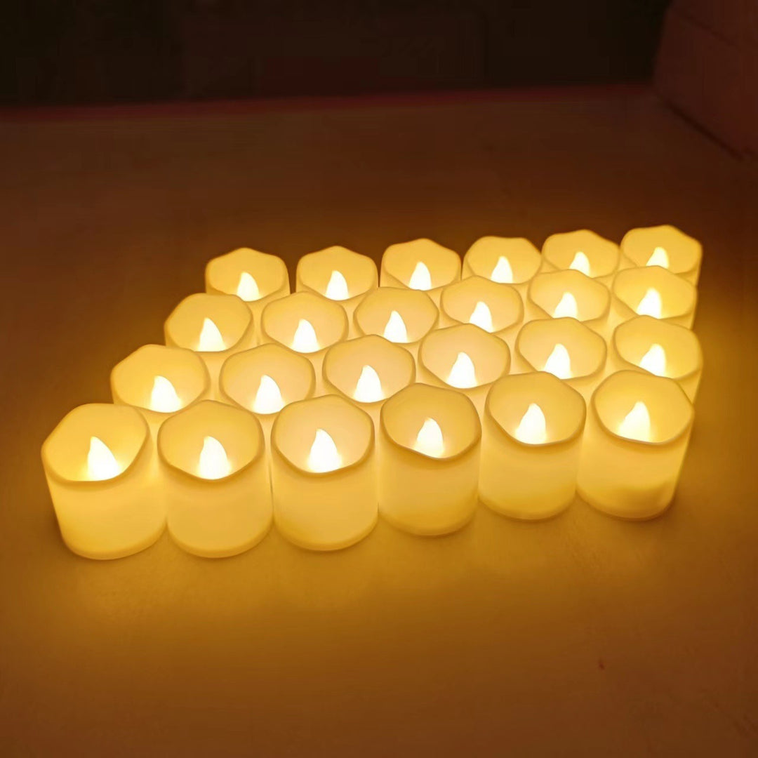 LED decorative candle made of PP, various light effects