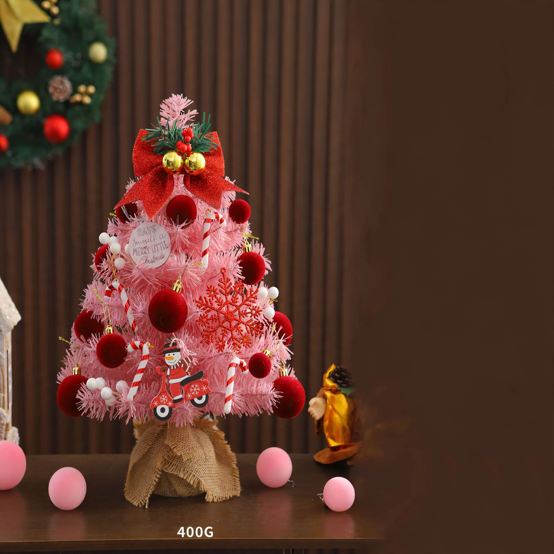 Mini Christmas tree, pink, 45 cm or 60 cm, table decoration