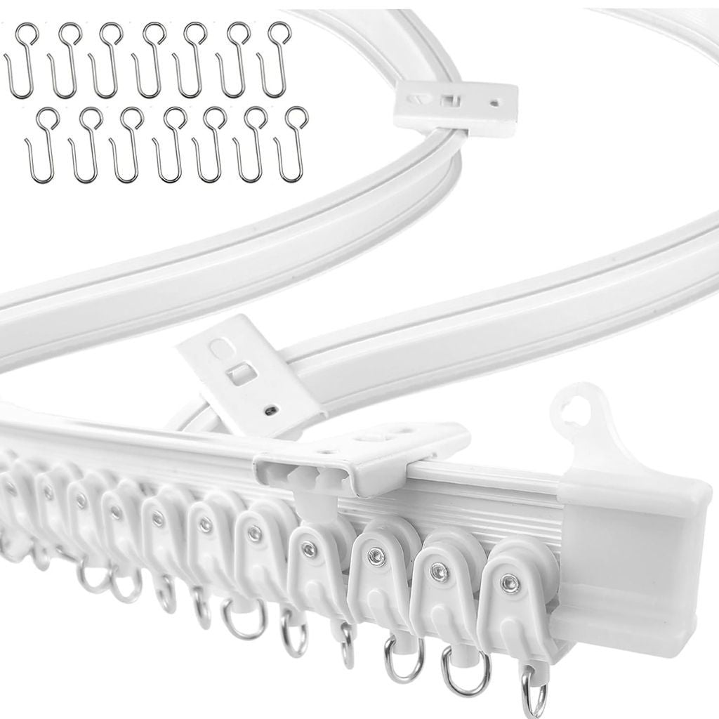 Flexible curtain rail, 5 m, PVC