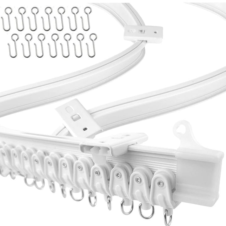 Flexible curtain rail, 5 m, PVC