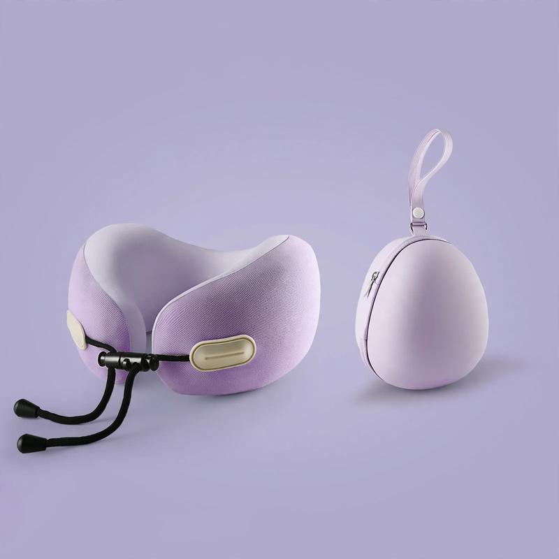 U-shaped neck pillow with memory foam